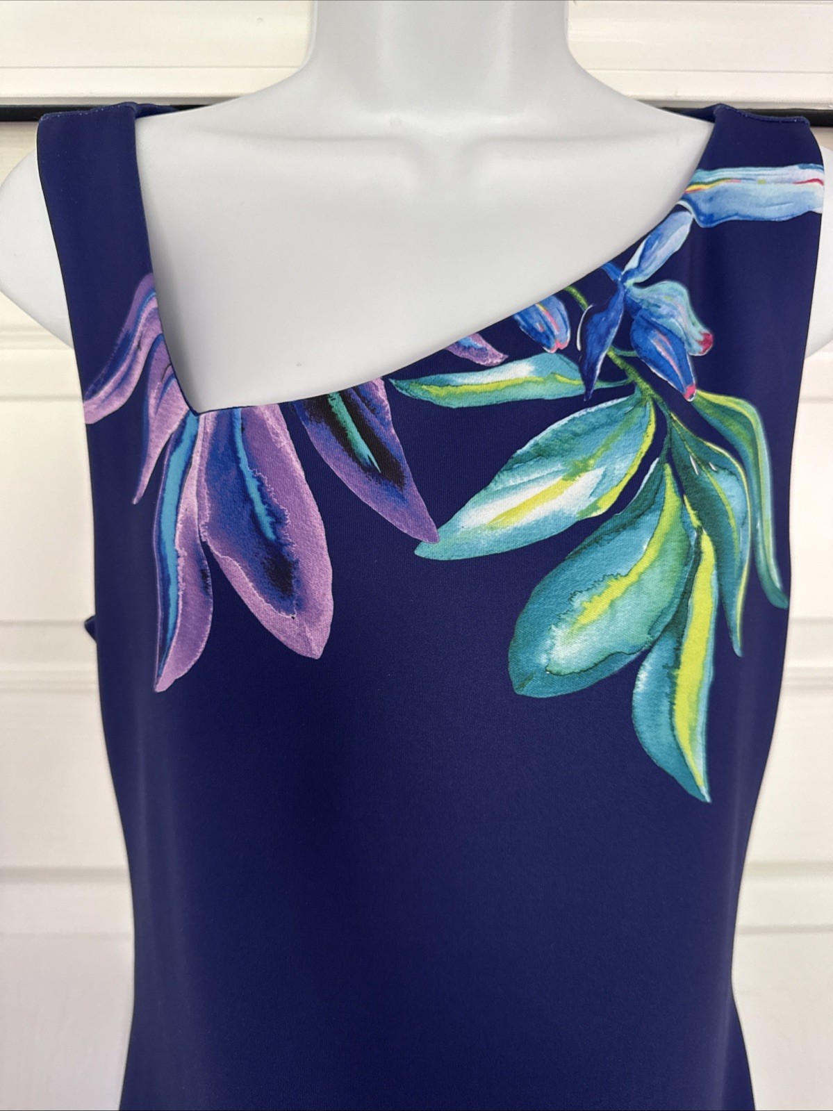 Bold Elements SHEATH Tropical DRESS MED Poly Spandex CRUISE RESORT WEAR LUAU