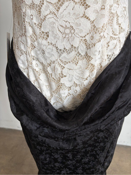 $589 NWT For Love And Lemons “Karissa” Maxi Gown in Cream Sz 8