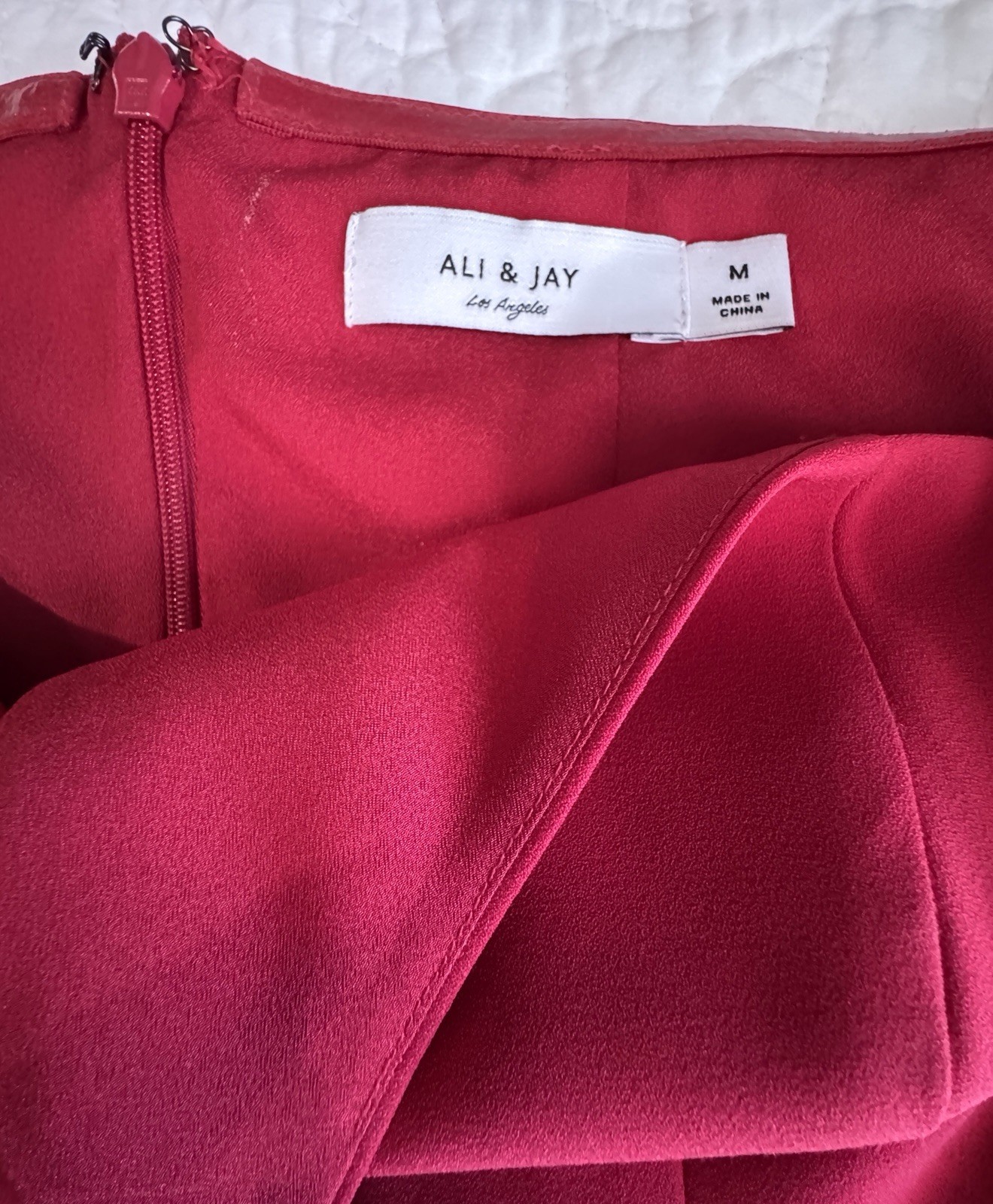 Ali And Jay Red Maxi Halter Top Zip Back Dress Cocktail Feminine Dressy Occasion