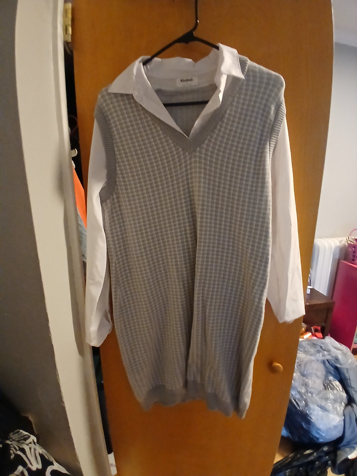 womens sweater dress grey size xl