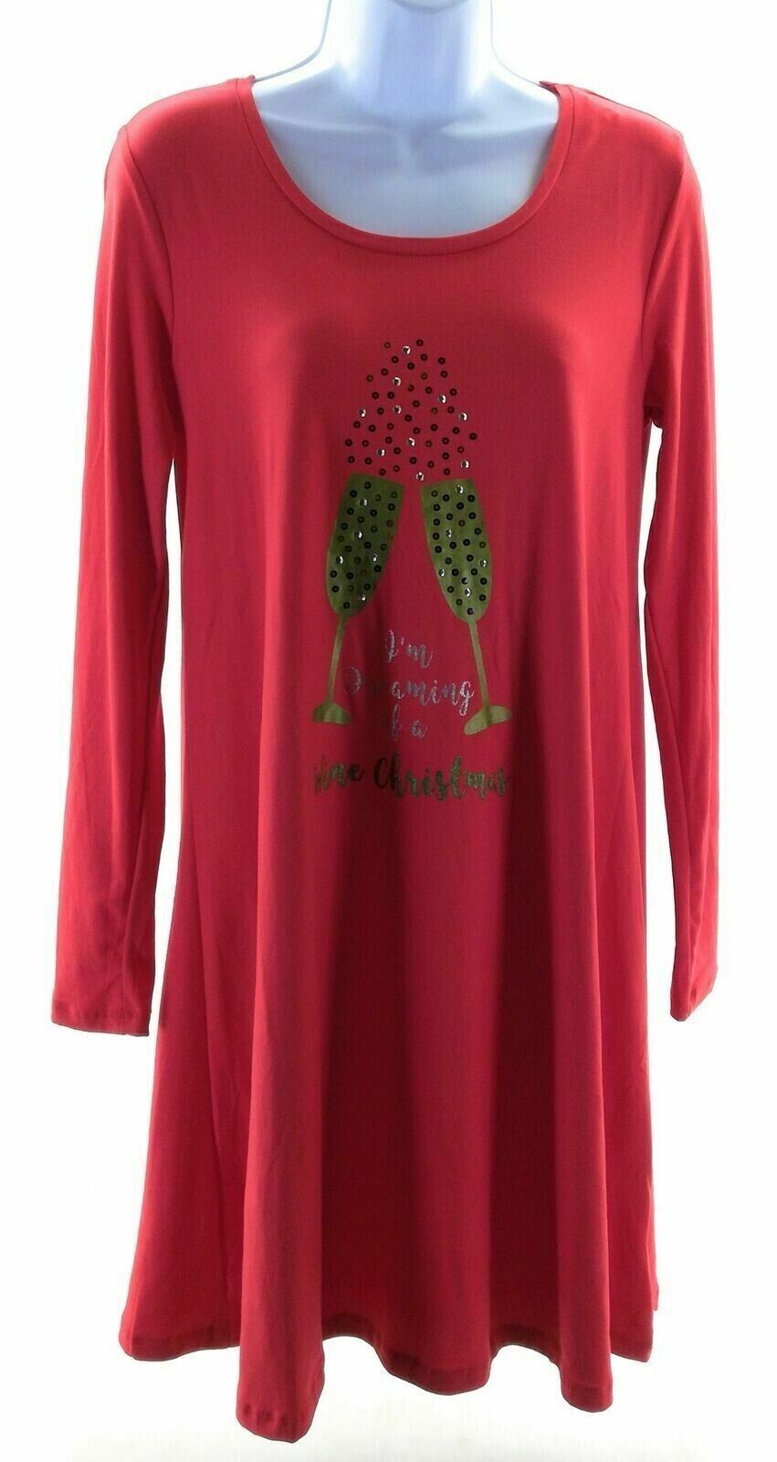 Tiara International Womens Red Christmas Dress Size Small