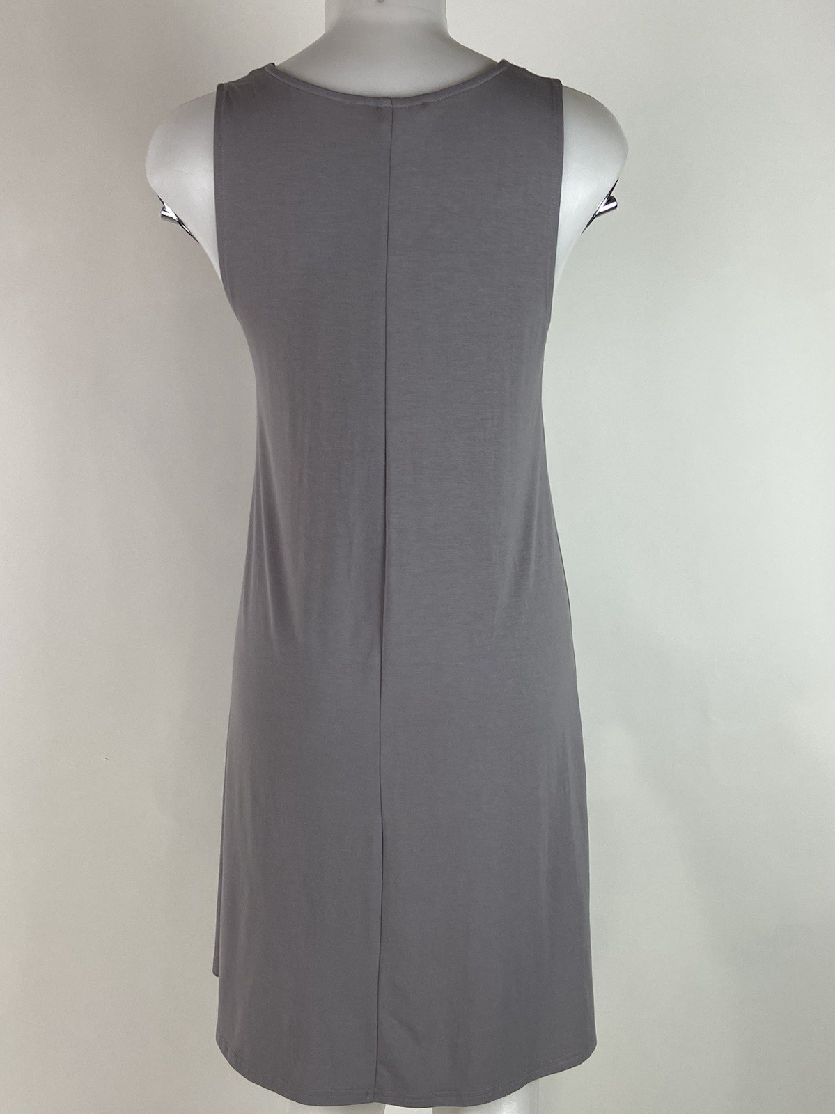Free Fly Size Medium Gray Bamboo Flex Sleeveless Tank Dress Stretch Comfort