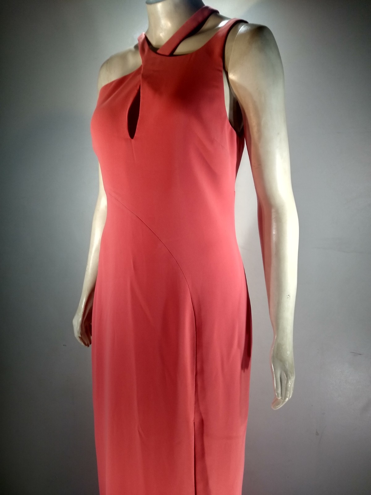 VERSACE rare collab LONG Orange/Salmon dress