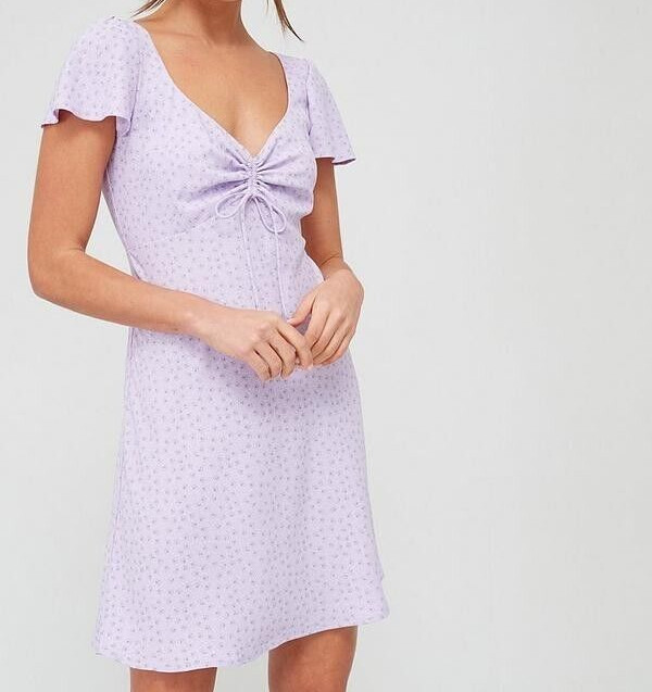 Levi’s Women’s Skylar Flutter Sleeve Dress Size XS Purple Rose New