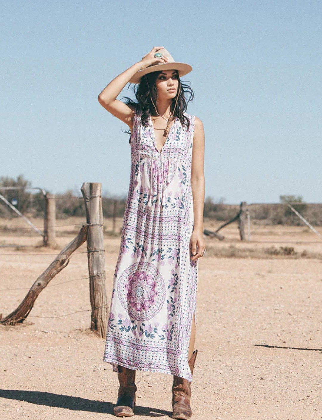 🦋Spell And The Gypsy L Pandora Split Maxi Dress EXC