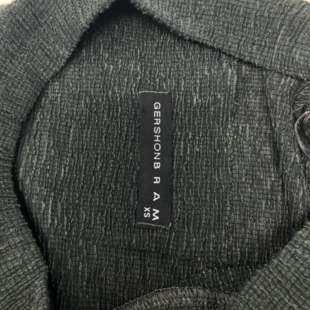 Gershon Bram Dress Size XS Green Textured Pockets