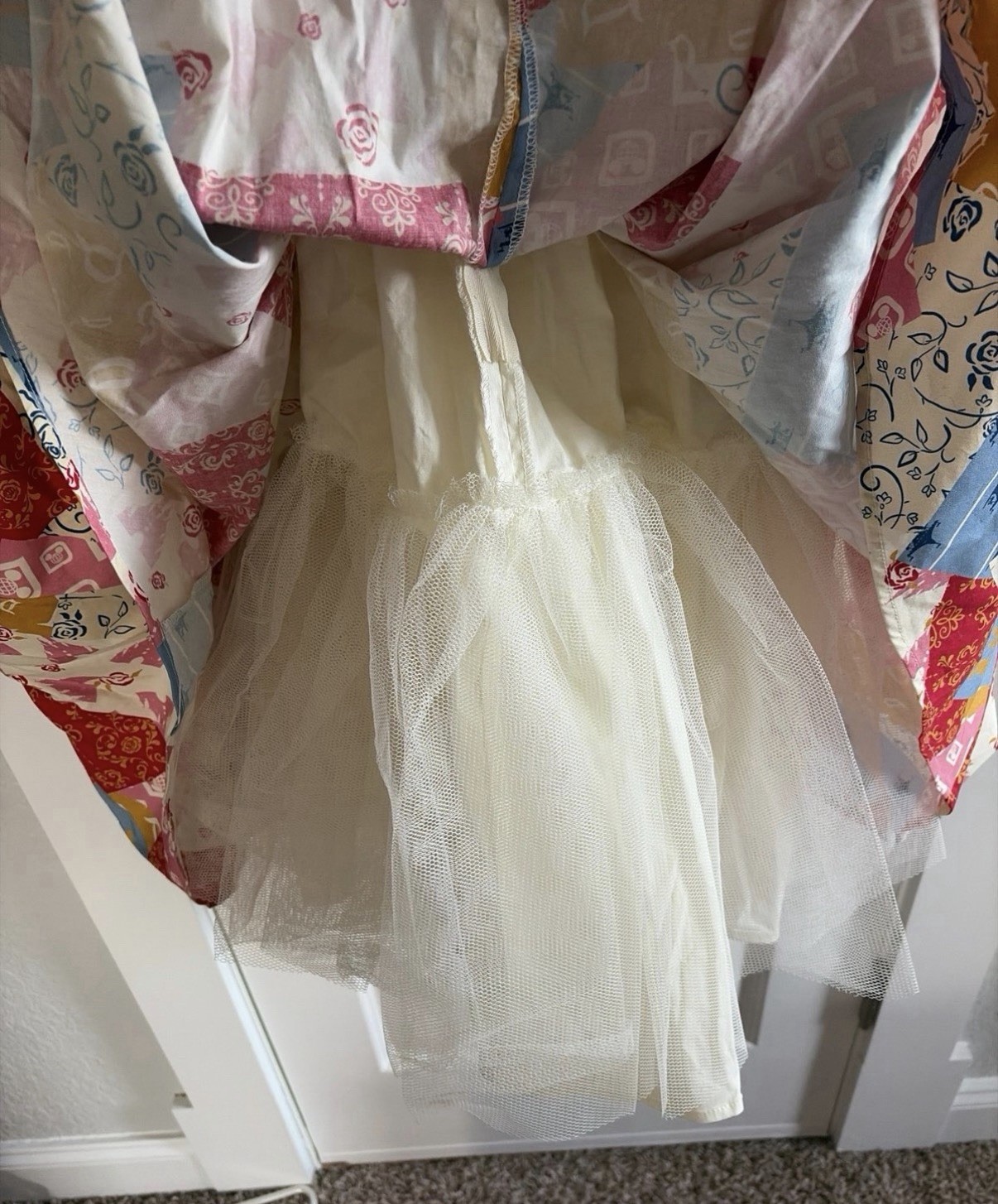 Womens Disney patchwork dress