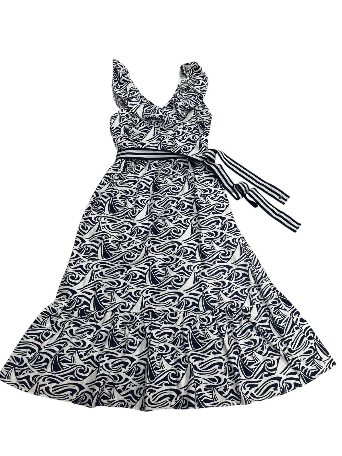 Vineyard Vines x Target Sailboat Rough Seas Midi Dress Size S Small