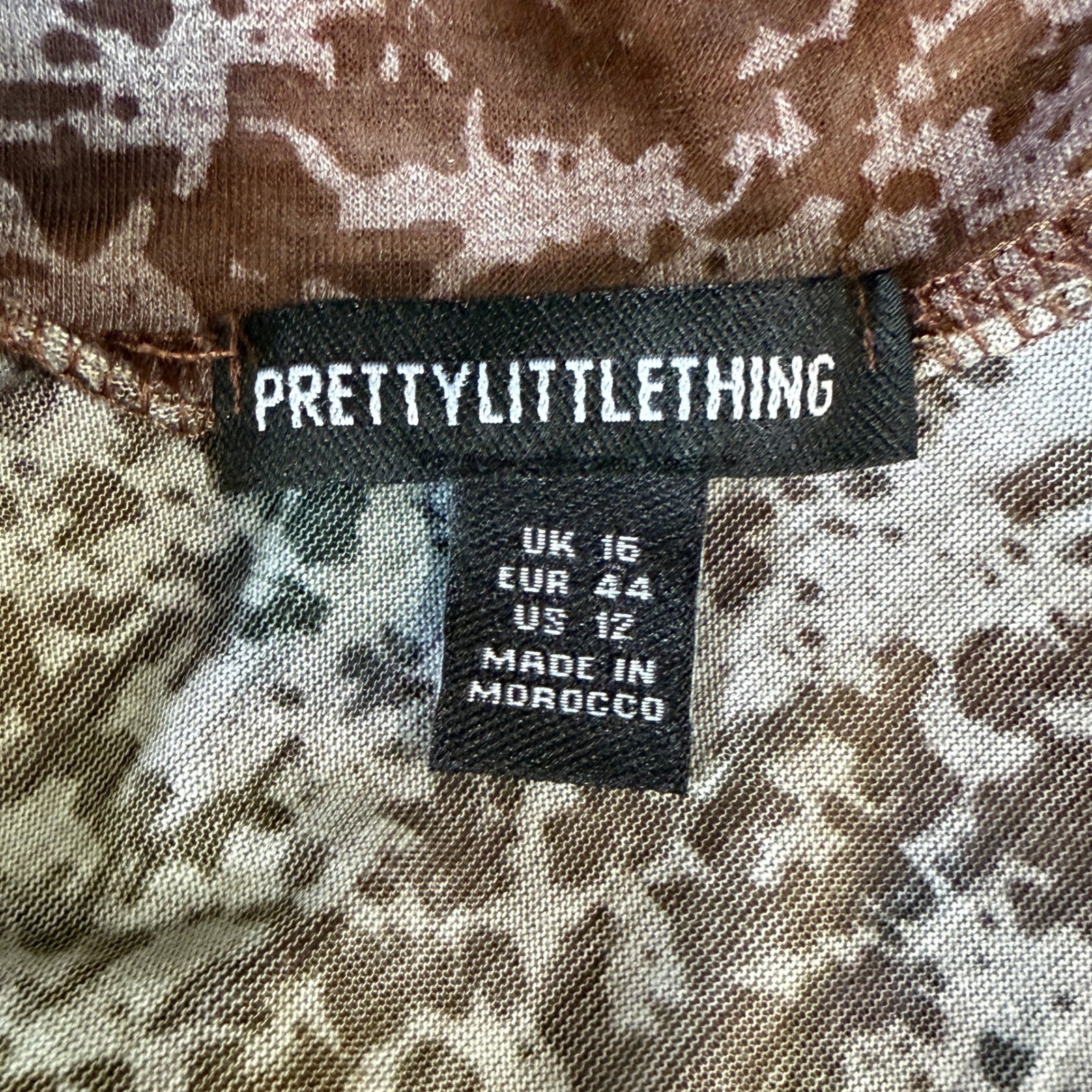 PrettyLittleThing Mesh Sheer Romper Fairy Grunge Coquette Ruffle Y2K Size 12
