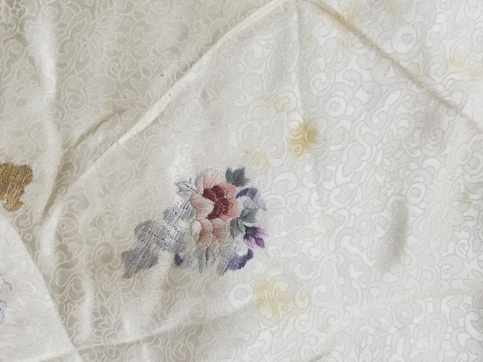 Vintage Traditional Korean Silk Embroidered Hanbok Jacket