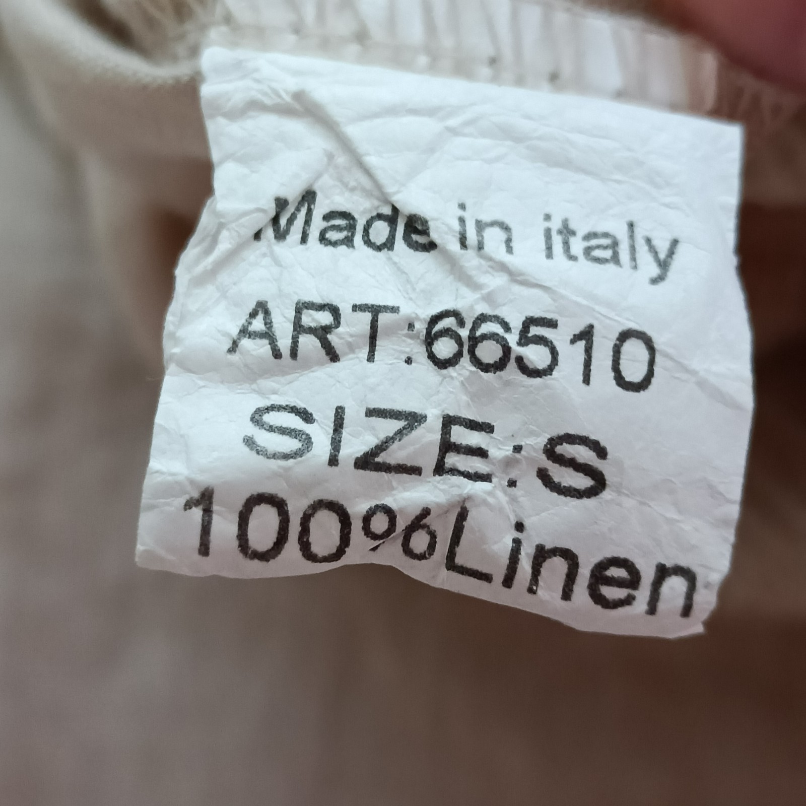 Blu Orchid Made In Italy Linen Sequin Detail Mini Dress sz S Oatmeal
