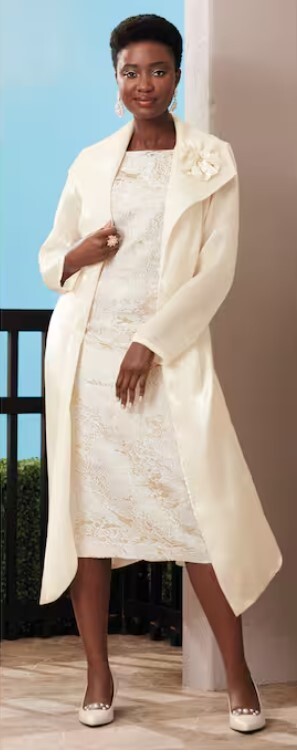 Size 16W PLUS Ashro Ivory Formal Wedding Church Party Omaye Organza Jacket Dress
