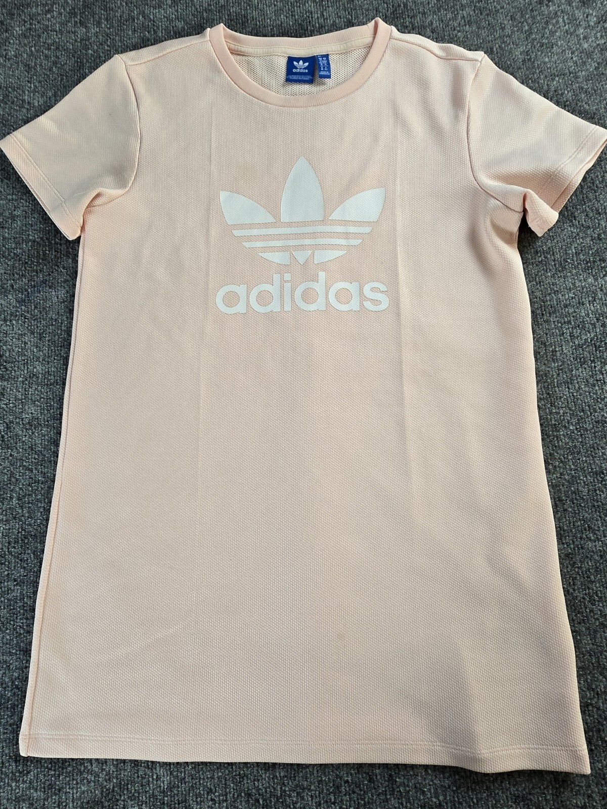 Adidas Shirt Dress Womens Small Pink Sportswear Short Sleeve Yoga Athleisure