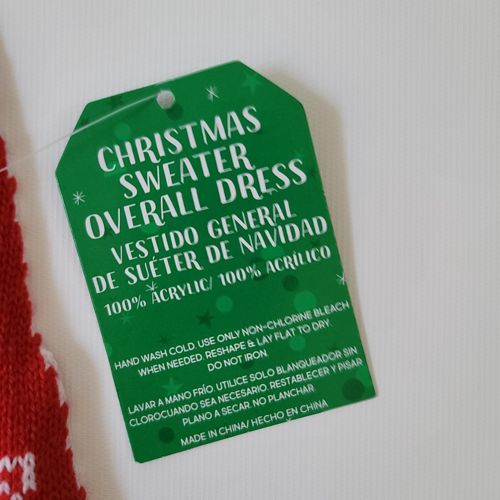 Christmas Funny Sweater Overall Dress Christmas Present￼ Dress Size S/M READ