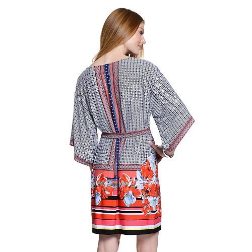 Women’s Indication Print Kimono Sheath Dress (medium) – NWT, Free Shipping