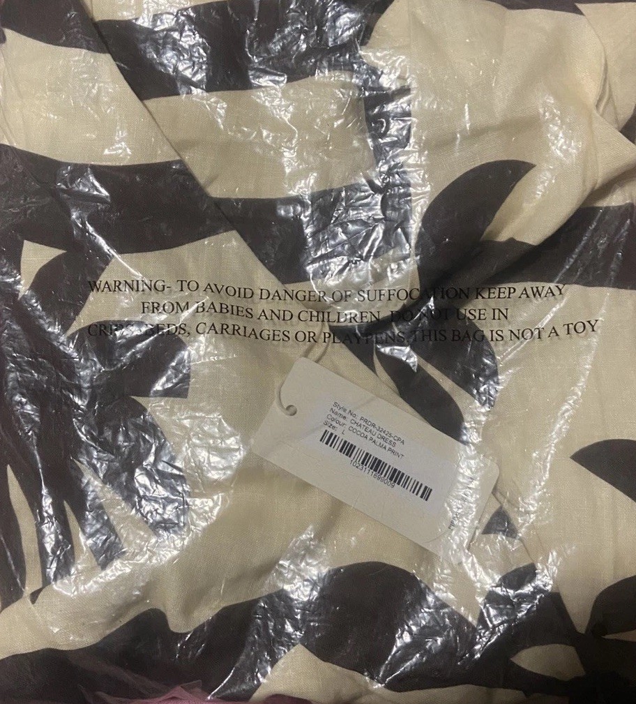 Pippa Ridley Chateau Mini Dress Cocoa Palma Print BNWT AU/UK L US M