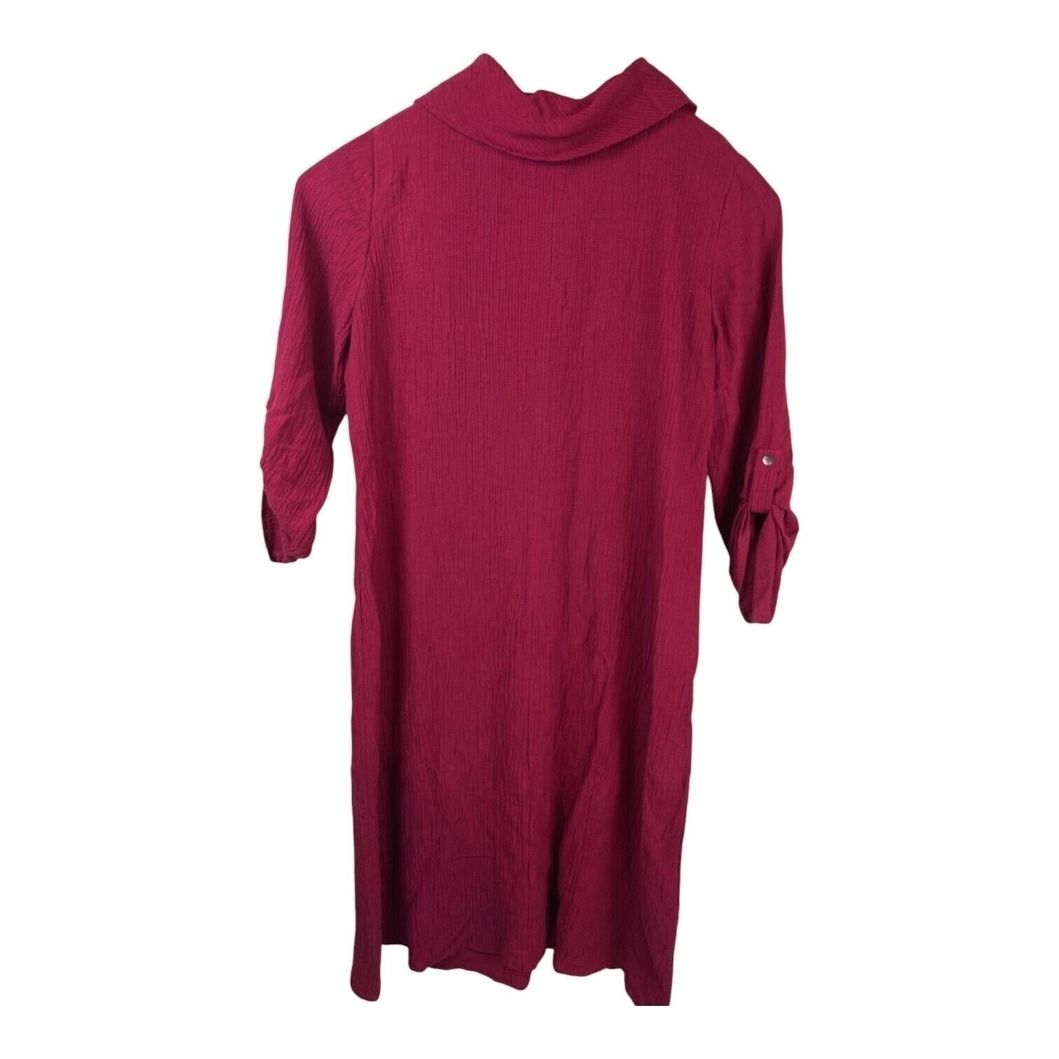 Soft Surroundings Everly Guaze Berry Midi Dress Sz Large Lagenlook New W/Tags