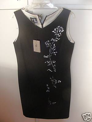 NWT YL BY YAIR SLEEVELESS BLACK DRESS WITH CUTOUT SIZE 12 $138.00 + TAX!