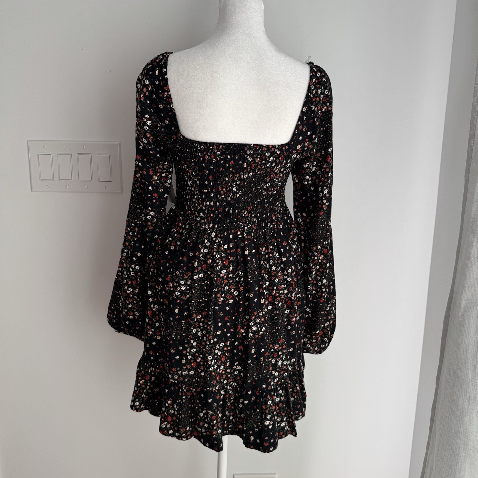 Arizona Jean & Co Mini Floral Print Dress Women’s XS NEW Boho Festival Cowgirl
