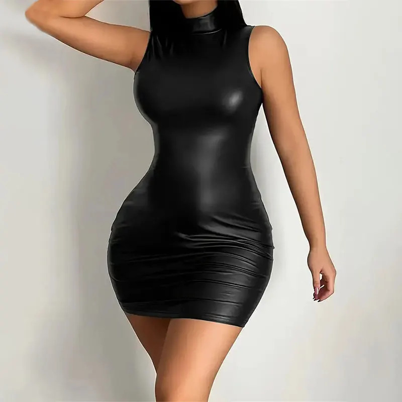 Women’s Mini Dress American Women’s Dress Club Uniform Deep Sexy Skinny –