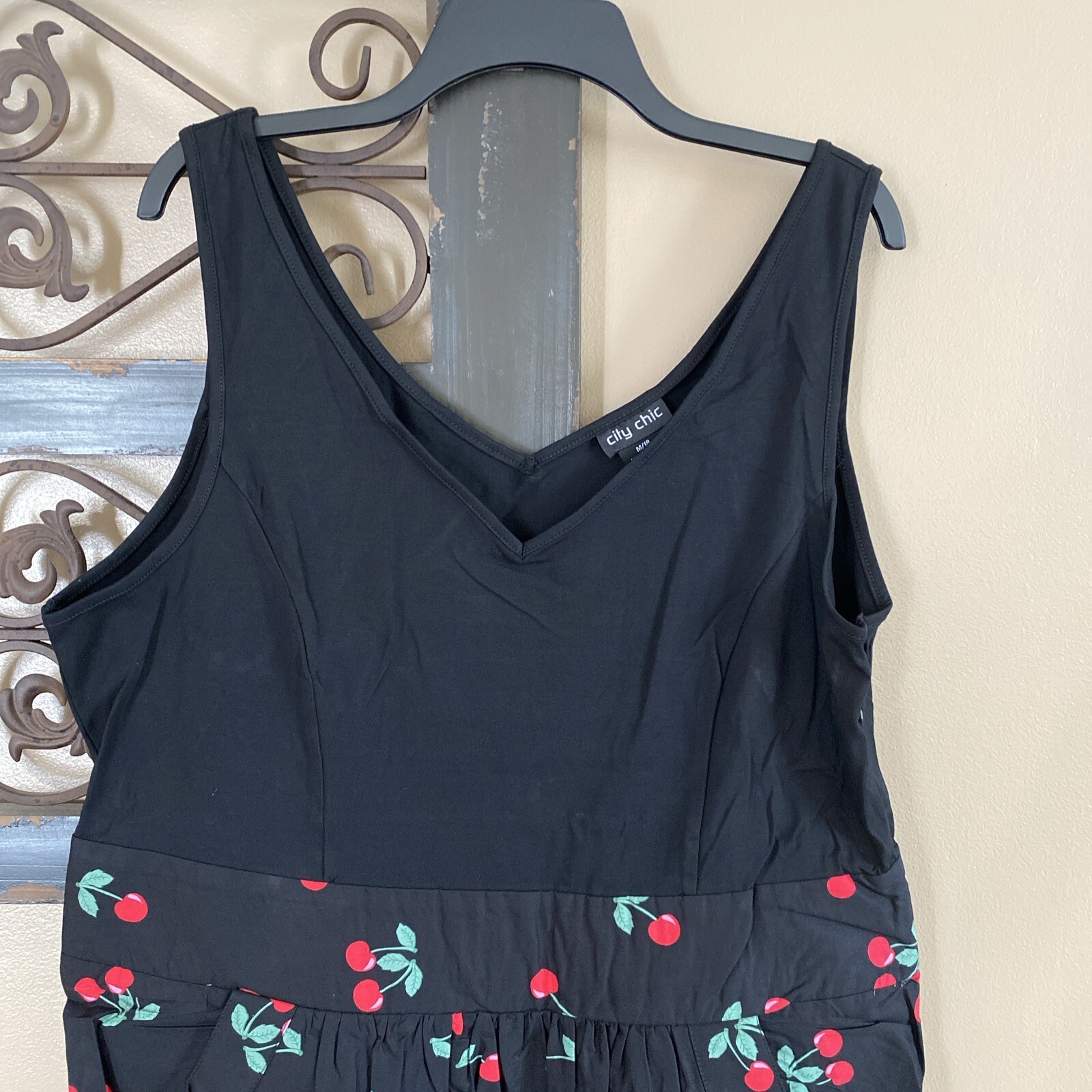 City Chic Trendy Plus Size Cherry Love Dress Size Medium (18)