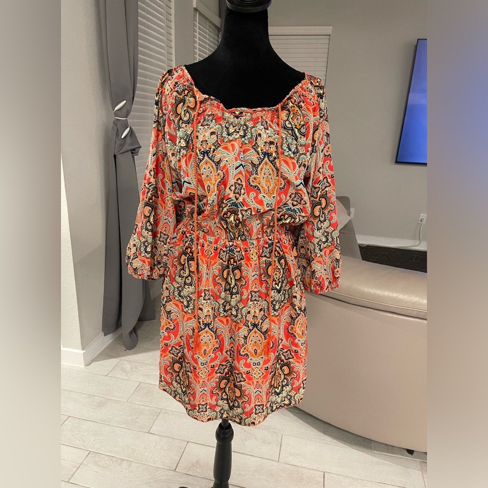 NWT Cowgirl justice Paris Texas paisley print dress XL