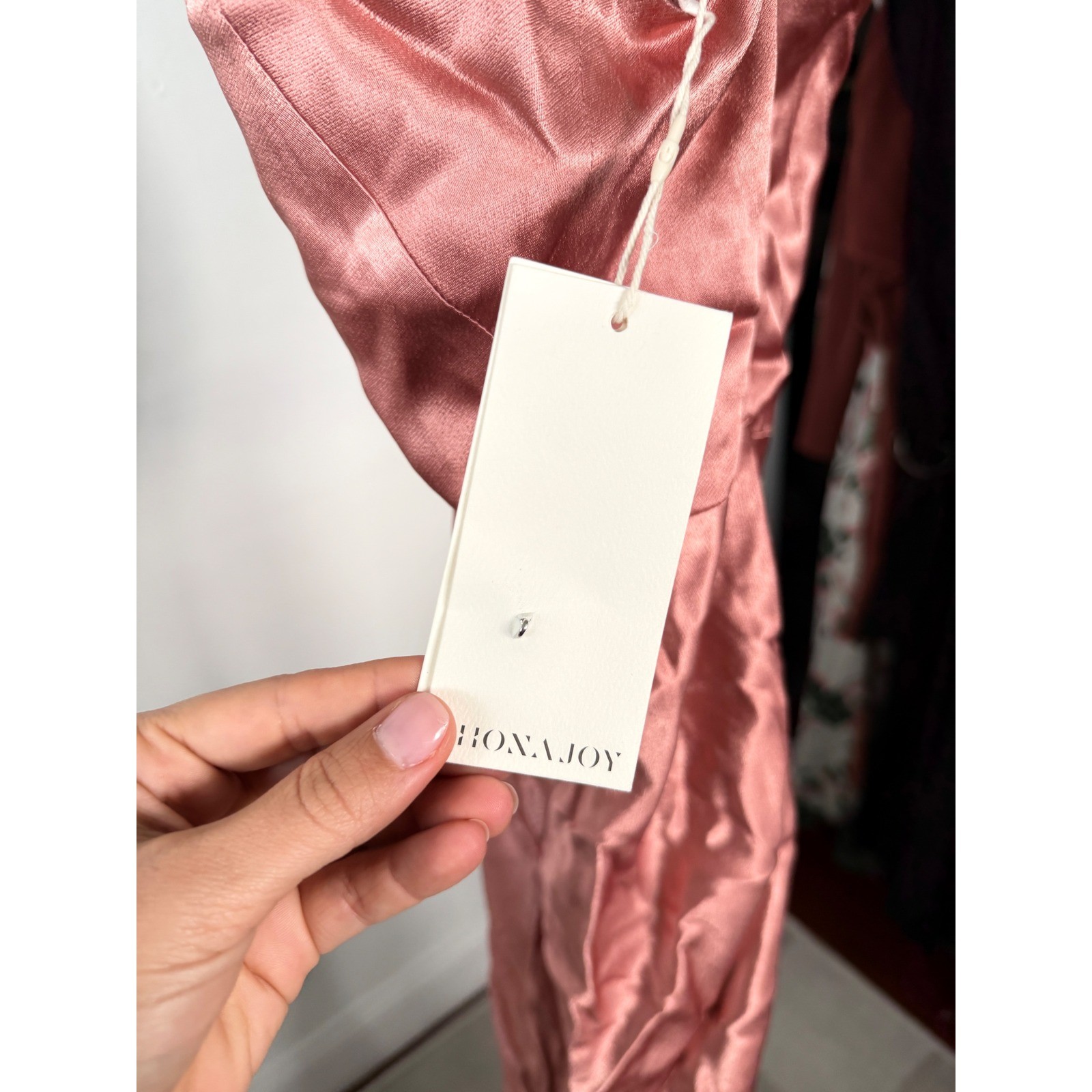 Shona Joy La Lune High Neck Twist Maxi Dress Antique Rose Pink Size 6