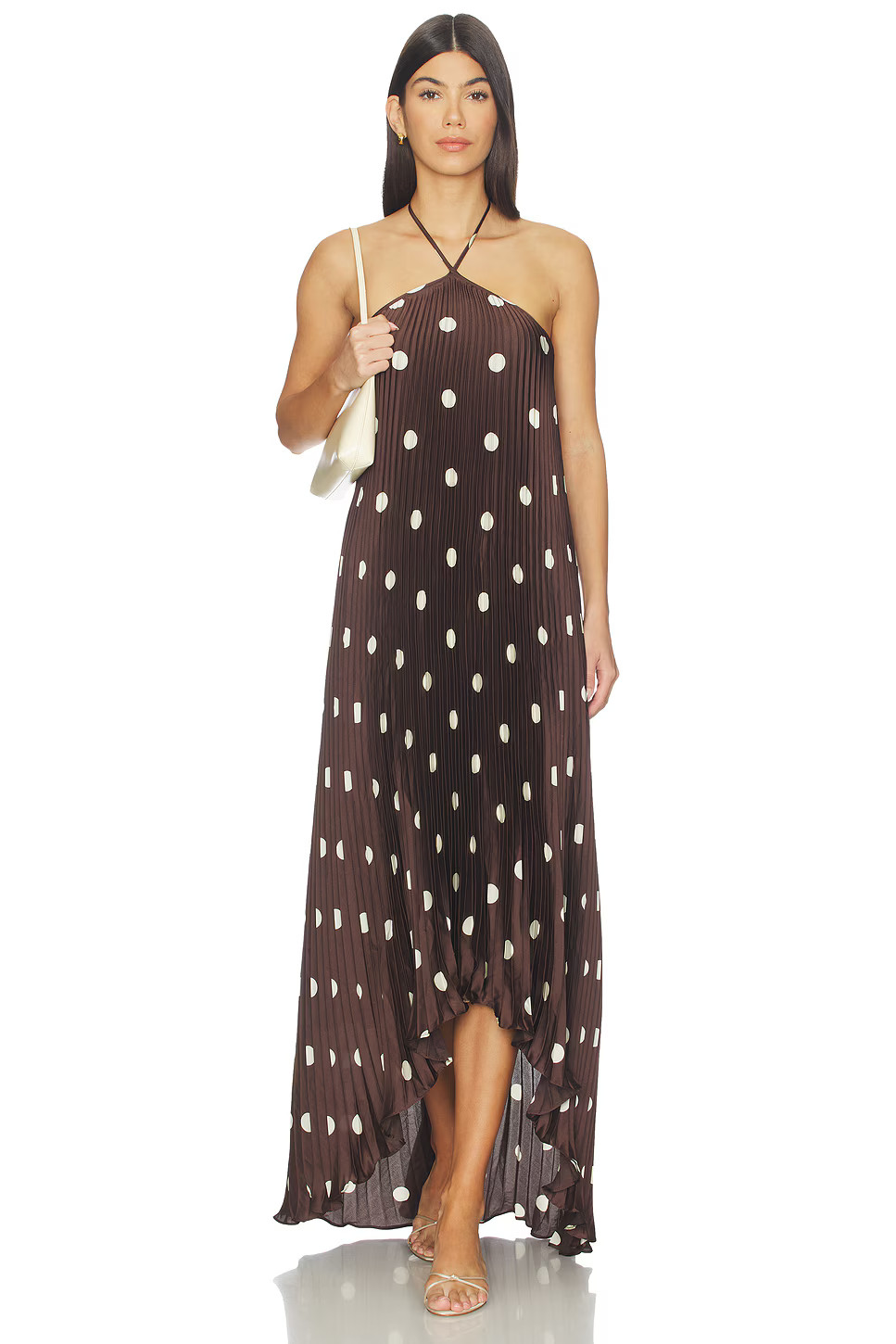 NWT Lovers + Friends Kiki Maxi Dress Brown Small Revolve Wedding Guest