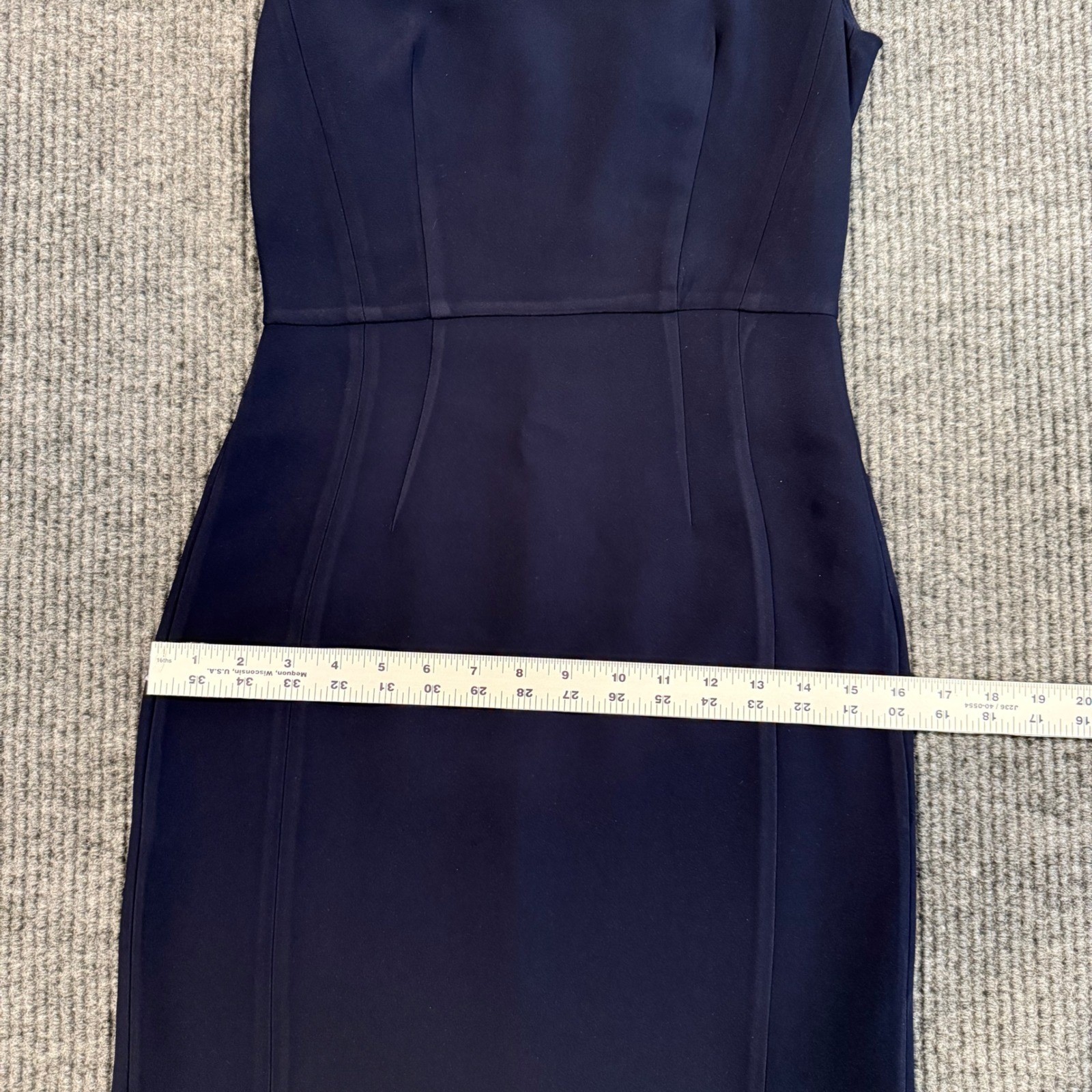 Antonio Berardi Silk Blend Sheath Midi Dress US 2 EU 38 Designer Luxury Chic