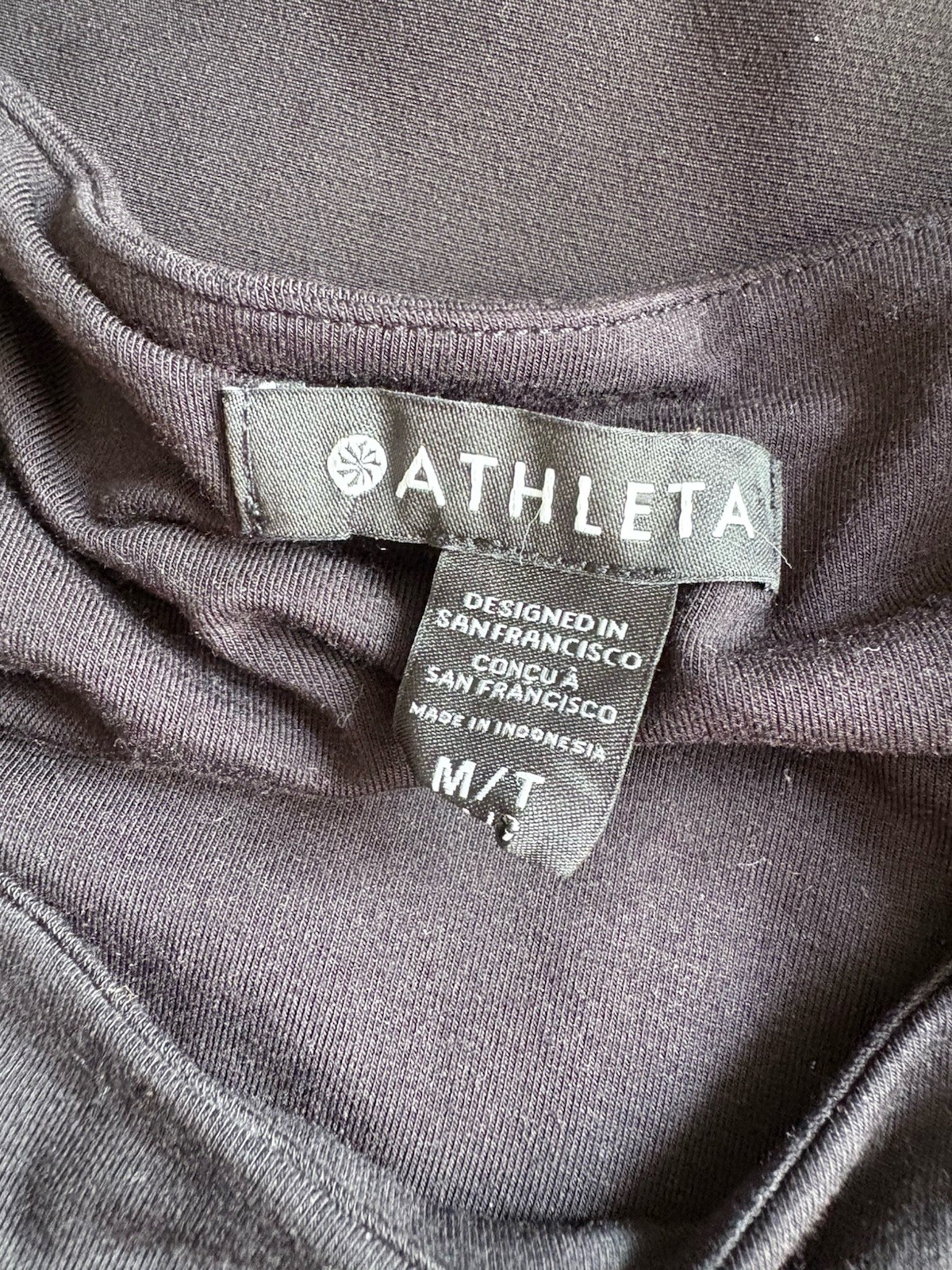 Athleta Black Santorini Sleeveless Dress M Tall