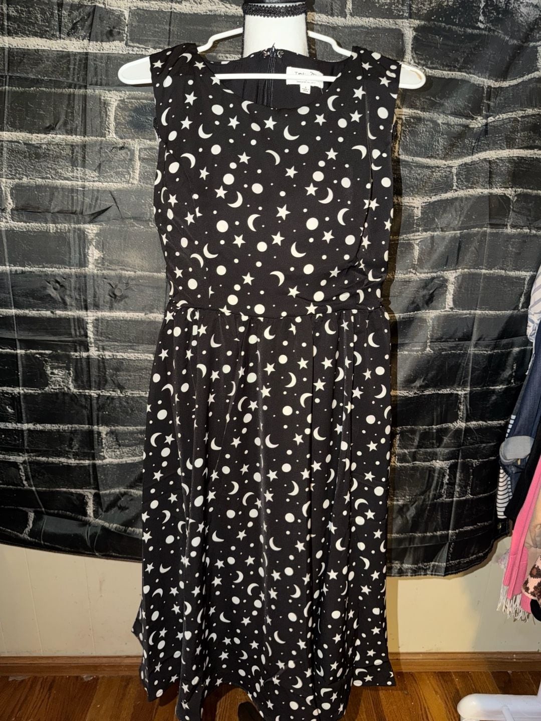 Tulip B Celestial Star and Moon Sleeveless Midi Dress