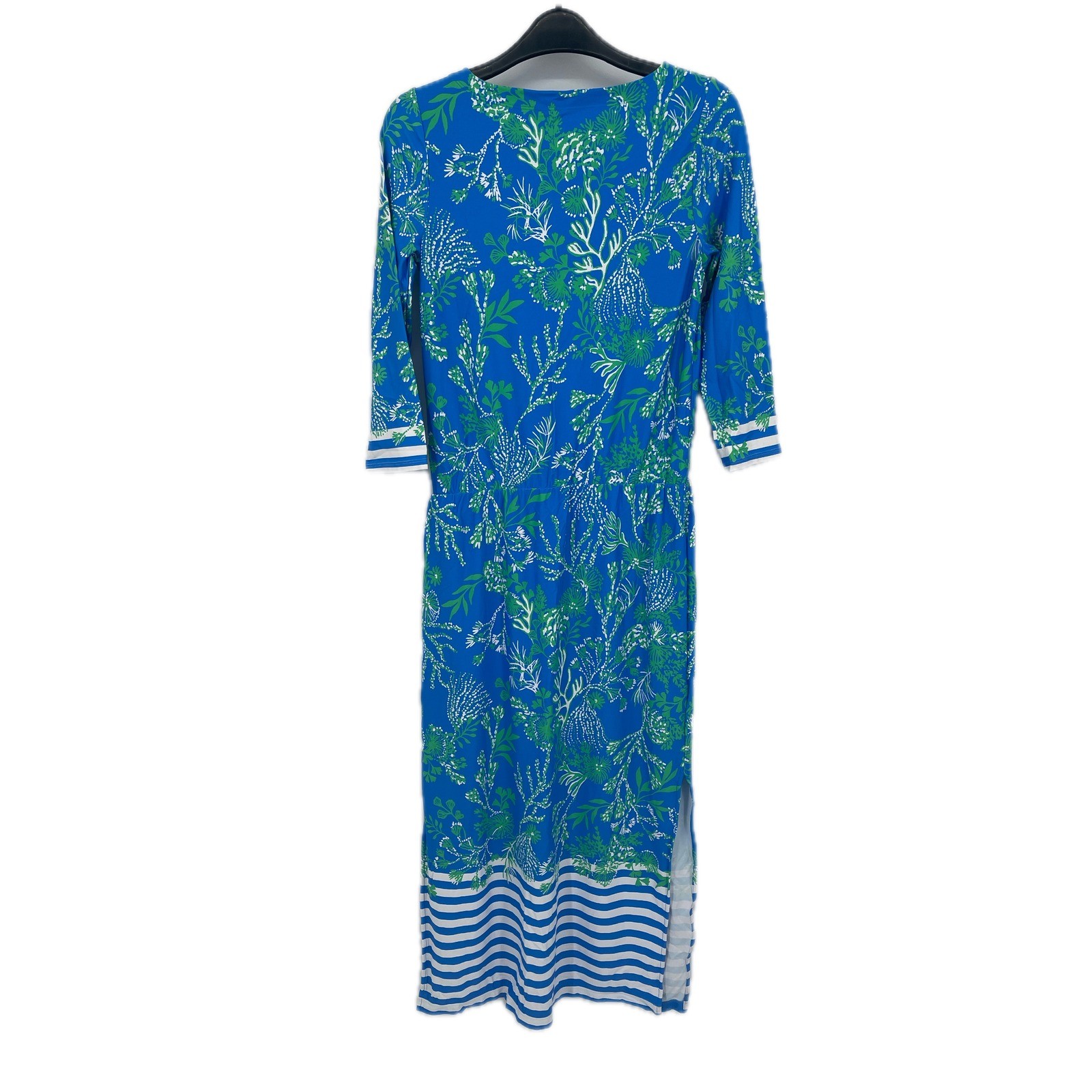 Lilly Pulitzer Seralina UPF 50+ Briny Blue A Bit Salty Engineered Dress S