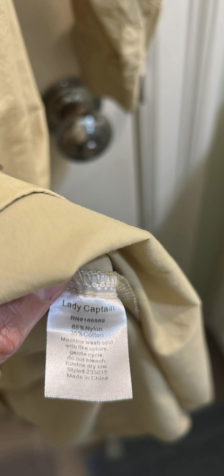 Lady Captain The Captain Tunic, Beige Shirt Dress/Cover Up