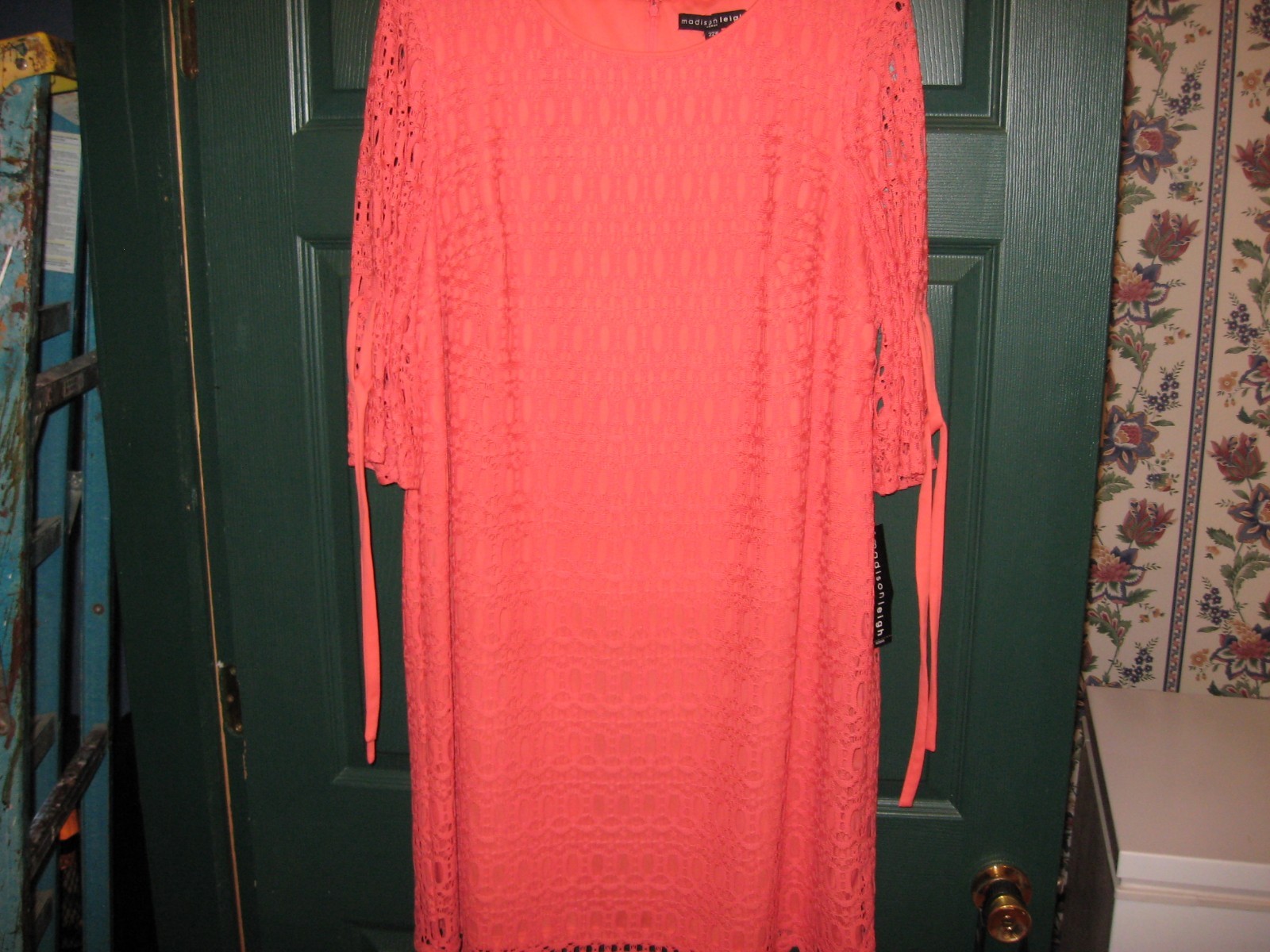 WOMENS DRESS SIZE 22W 1X 2X XL ORANGE EYELET SPRING/SUMMER WEDDING RET.$78.00