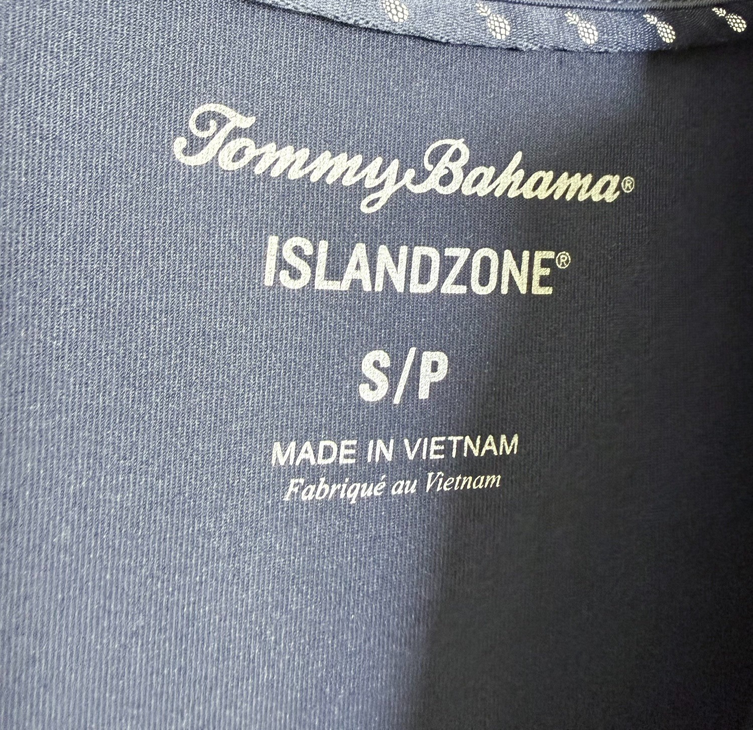 TOMMY BAHAMA Navy Aubrey IslandZone UPF 30+ Sleeveless 1/4 1/2 Zip Dress SMALL