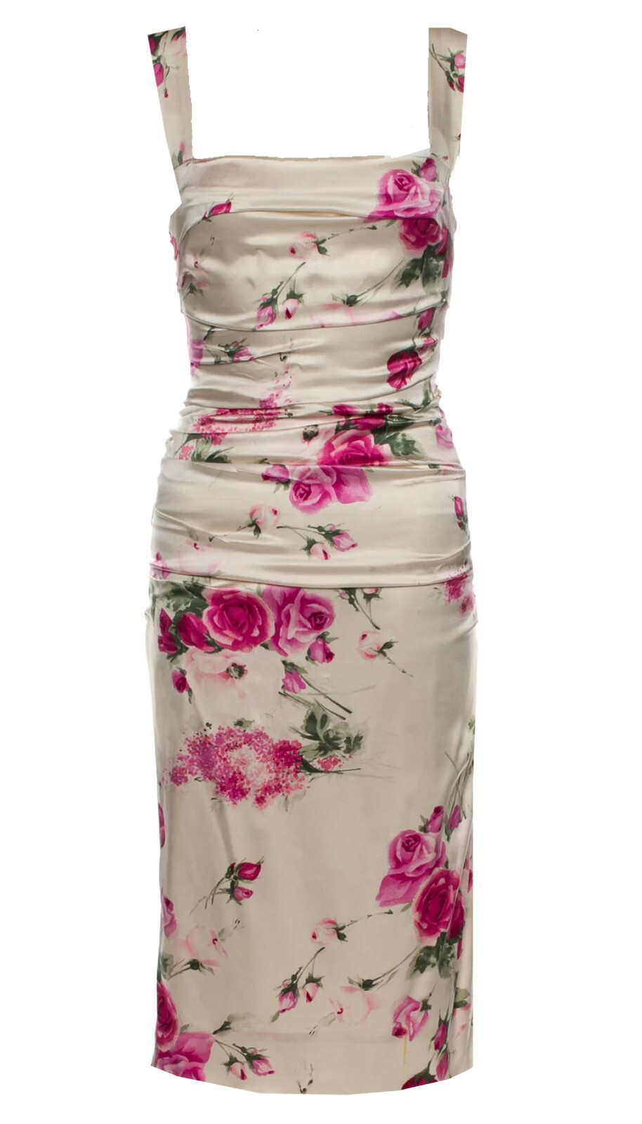 SALE! $4,900 GORGEOUS DOLCE & GABBANA ITALY Silk Satin dress size 42