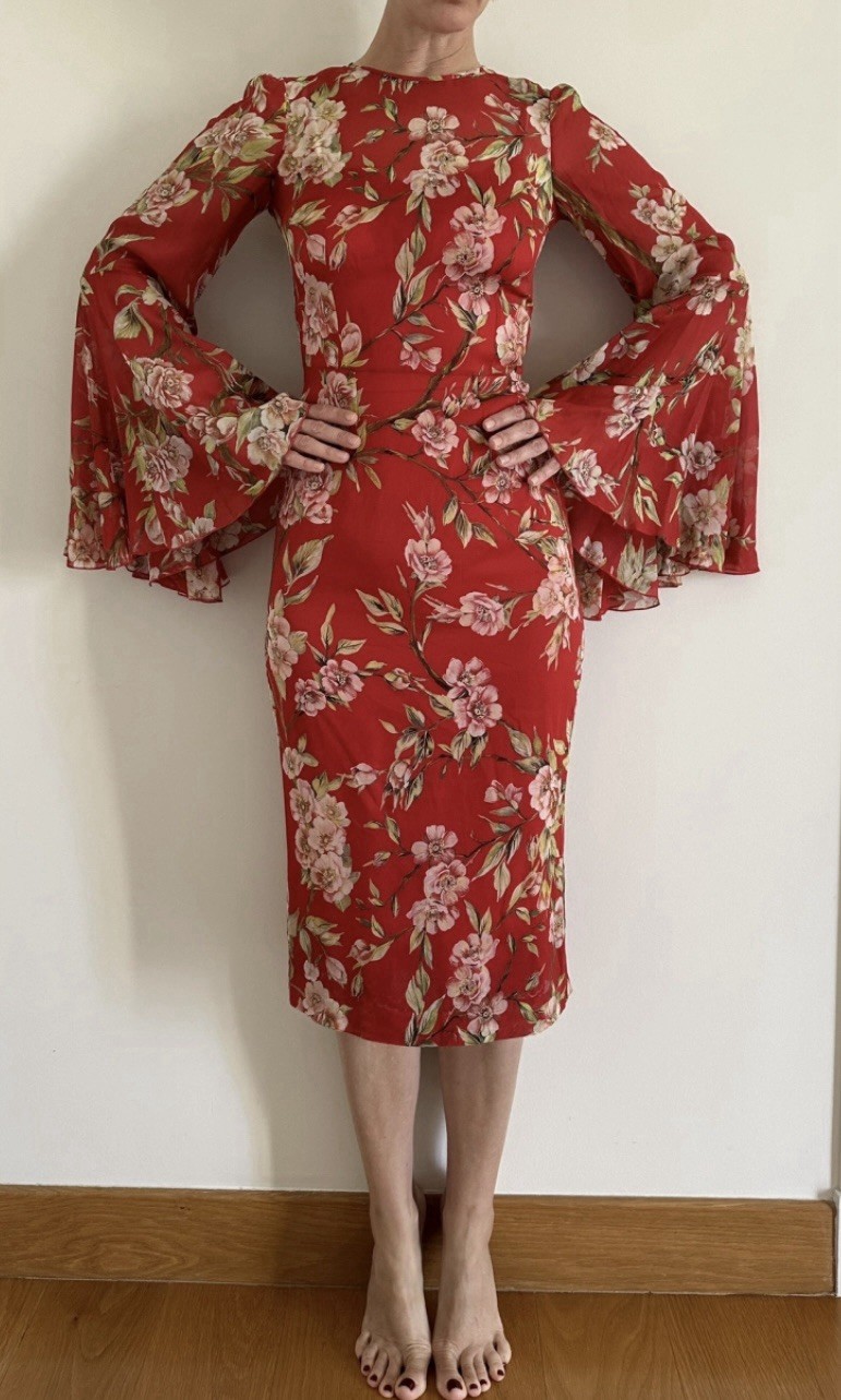 DOLCE & GABBANA dress £3500 worth IT size 38/INT XS/UK 6/US 2 NEW – SILK