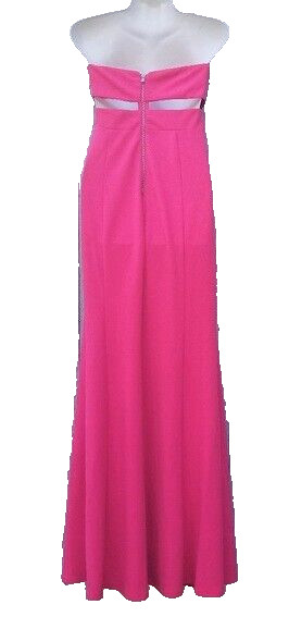 Decode 1.8 Fuchsia Pink Strapless Cutout Gown Size 0 $450 Prom