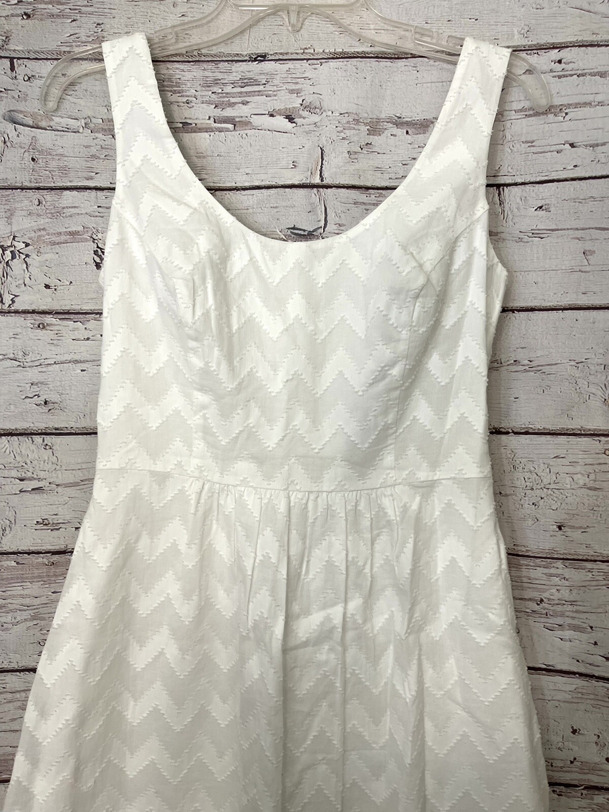 Vineyard Vines White Summer Dress Size 0 Fit & Flare Cotton Sleeveless Lined EUC