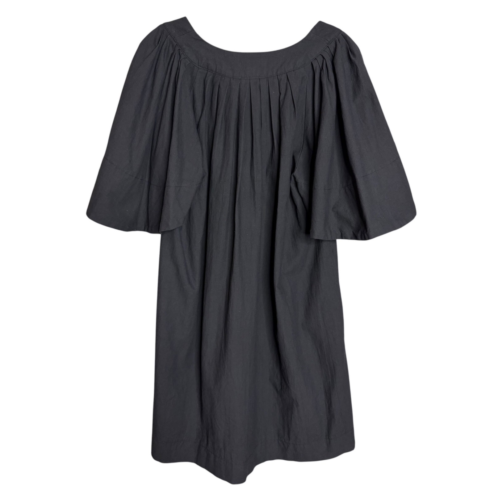 Tuckernuck Pomander Place Finley Dress S Black Minimalist Cotton Mini Shift