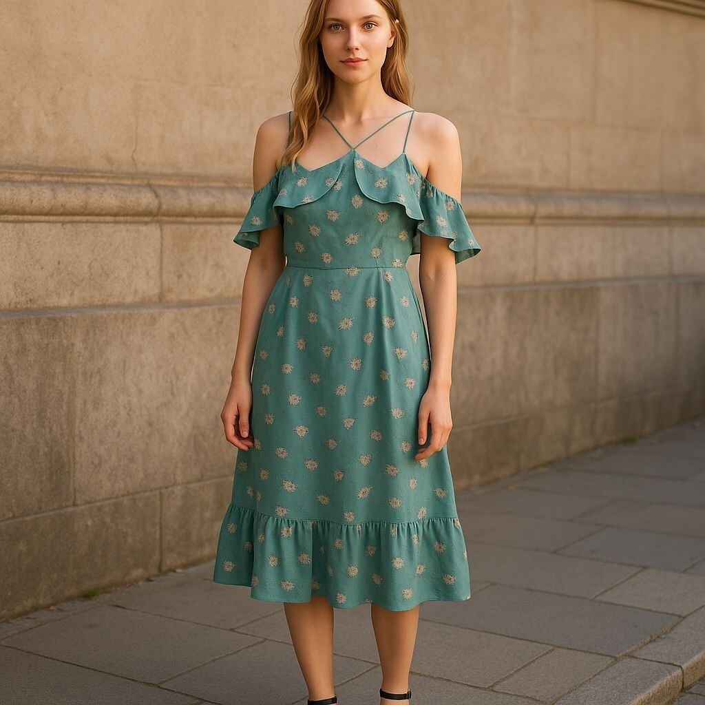 LUMIERE Women Floral Dress MEDIUM