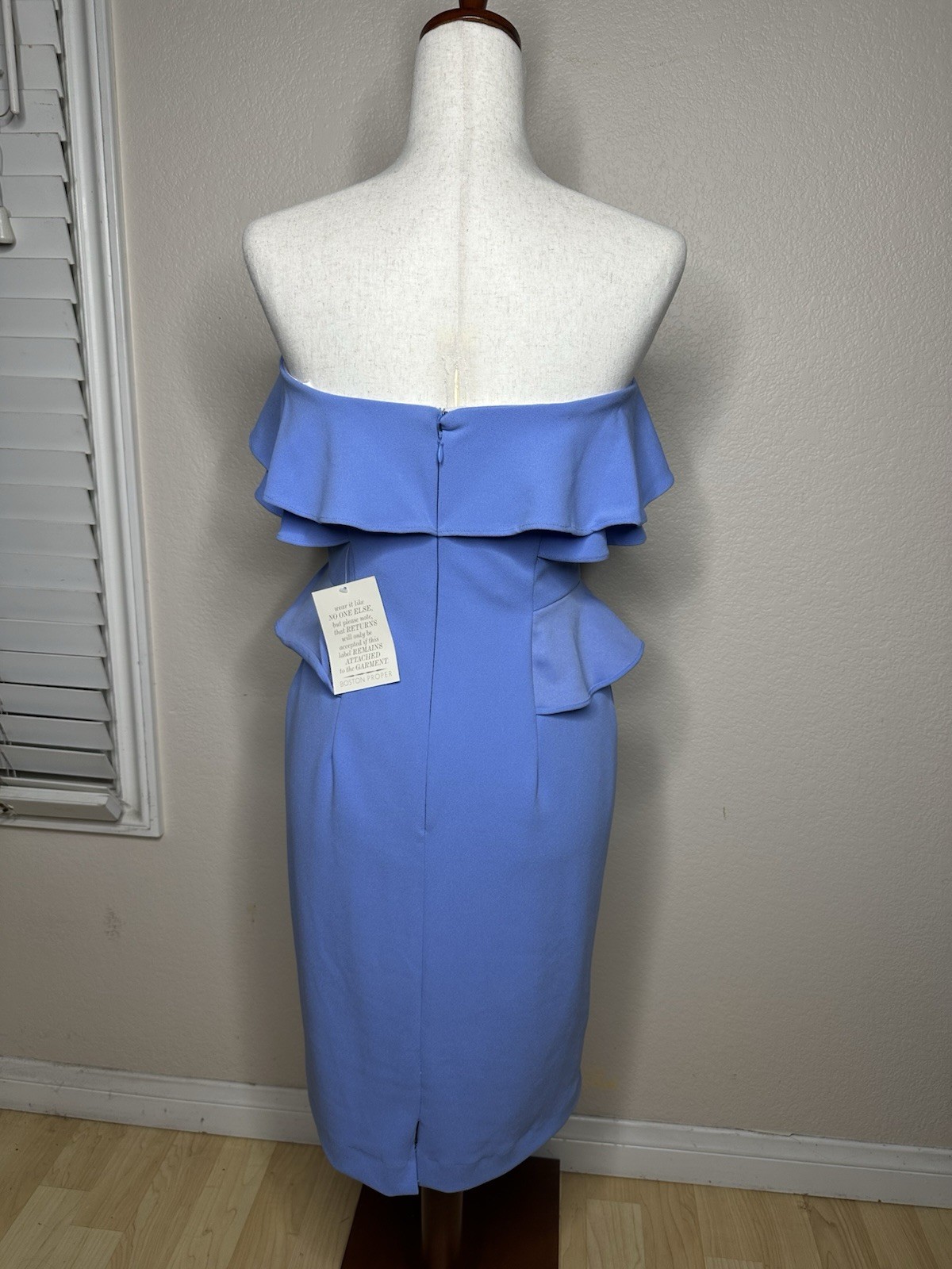 Alexia Admor Women’s Strapless Dress Style #D2772 Blue Sz 6 NWT Romantic Lined