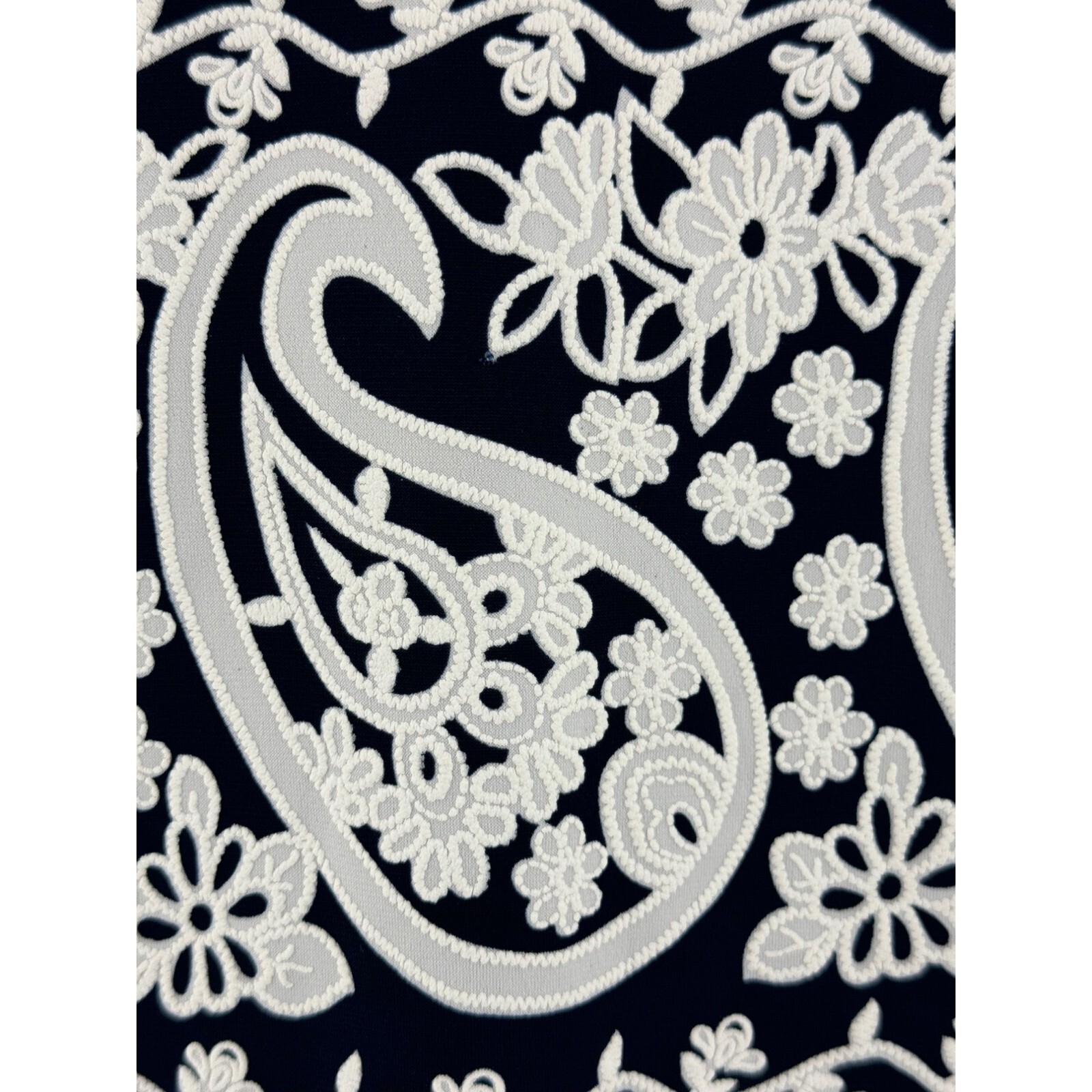 Size 16W 1X PAISLEY PRINT TEXTURED SHIFT DRESS Day/Evening All-Season PLUS SIZE