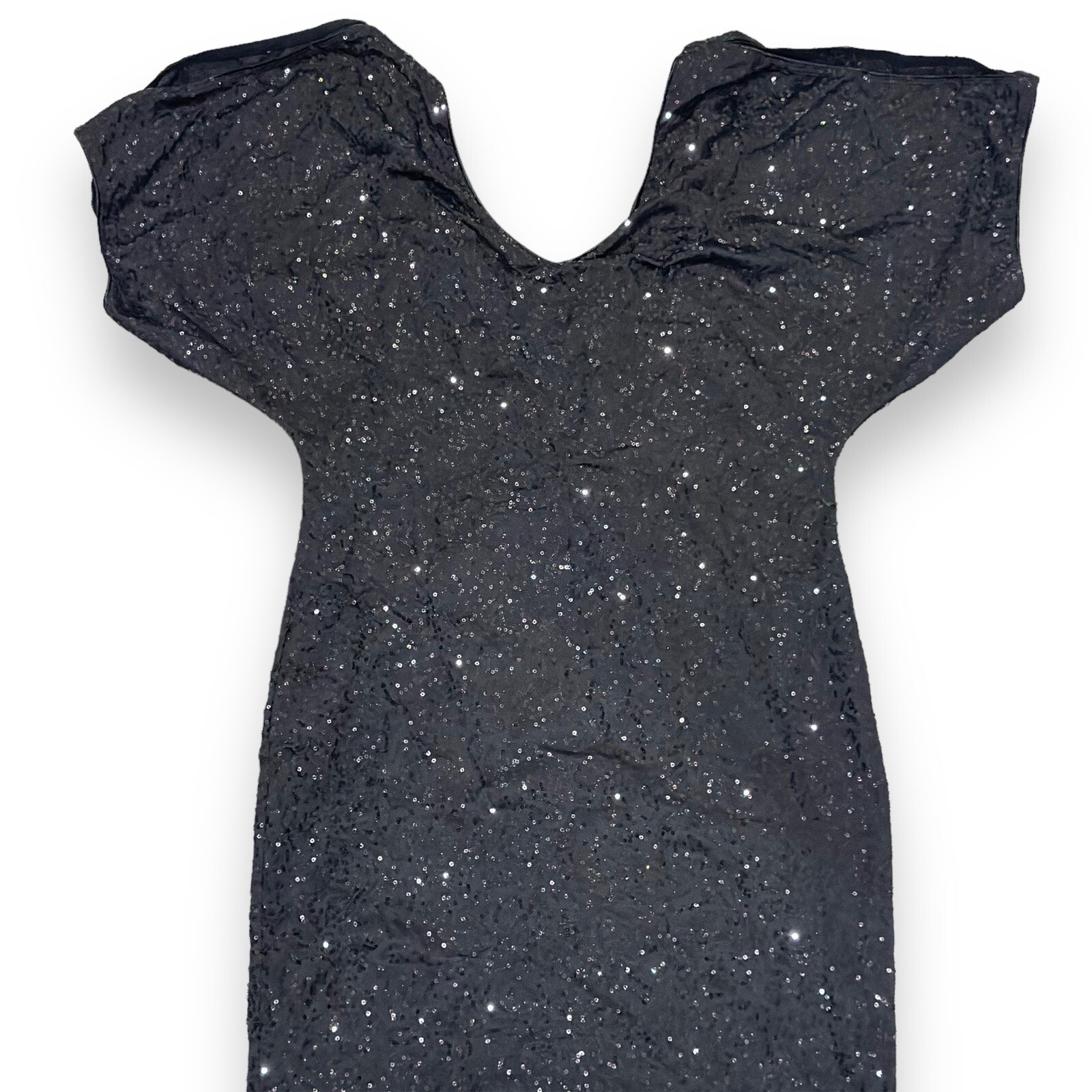 FABULOUS Arden B Nights Sequened Evening Dress Elegant Temperament Sequins Sz L