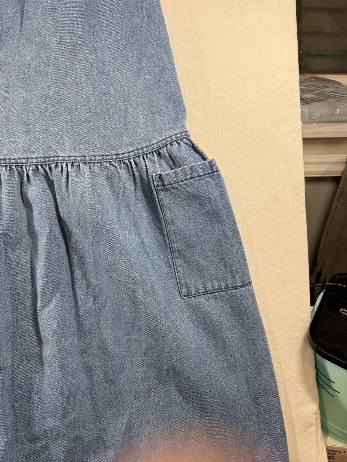 Sun Belt Denim Dress Womens Plus Size Denim Kipper Dress