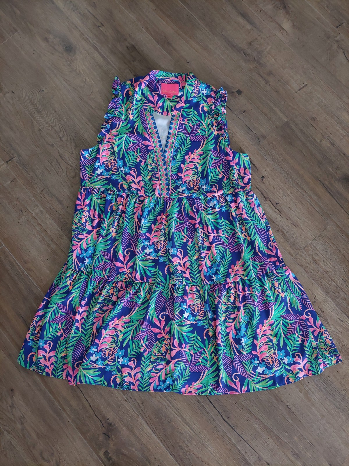 Lilly Pulitzer Briela Dress XL in How You Like Me Prowl Swing A Line Resort Wear