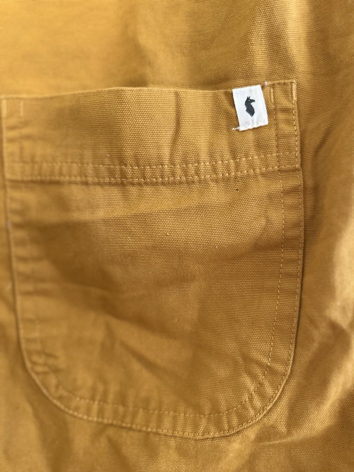 Cotopaxi Mustard Yellow Sleeveless Shift Dress, 100% Organic Cotton, Size S