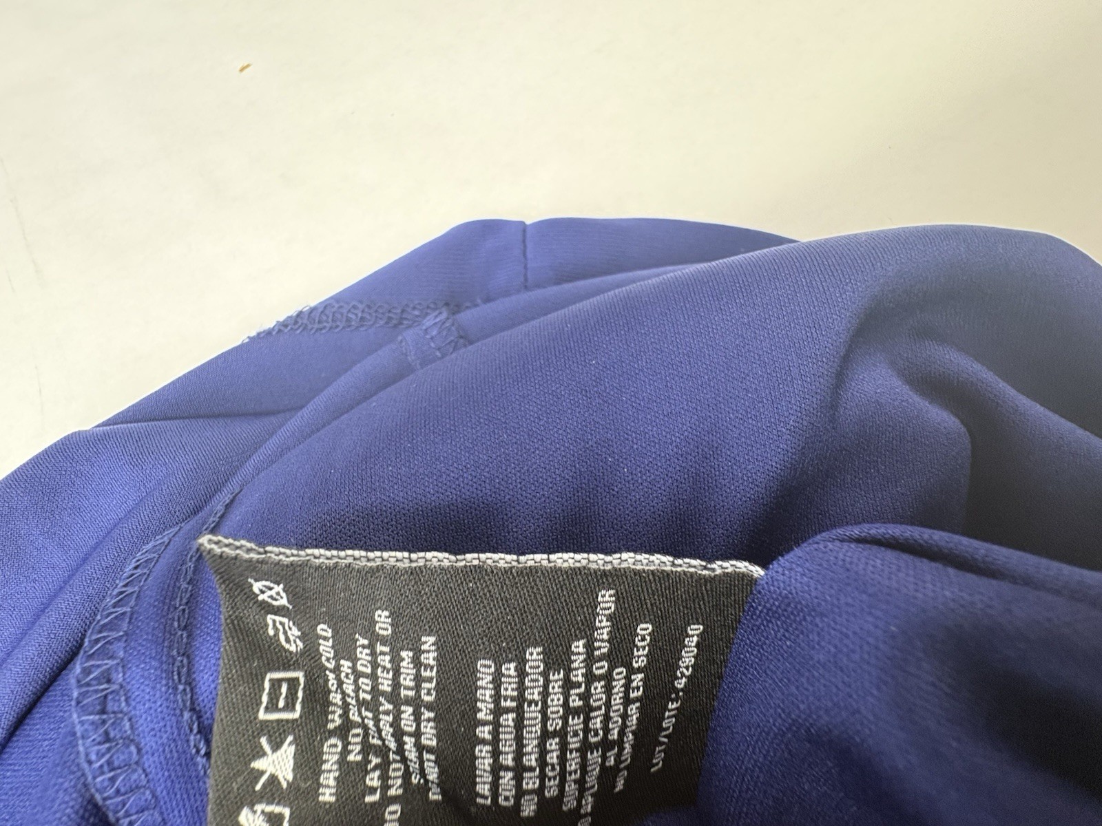 R&M Richards Womens 14 Royal Blue Formal Dress Mesh Bell Sleeve Cocktail Party