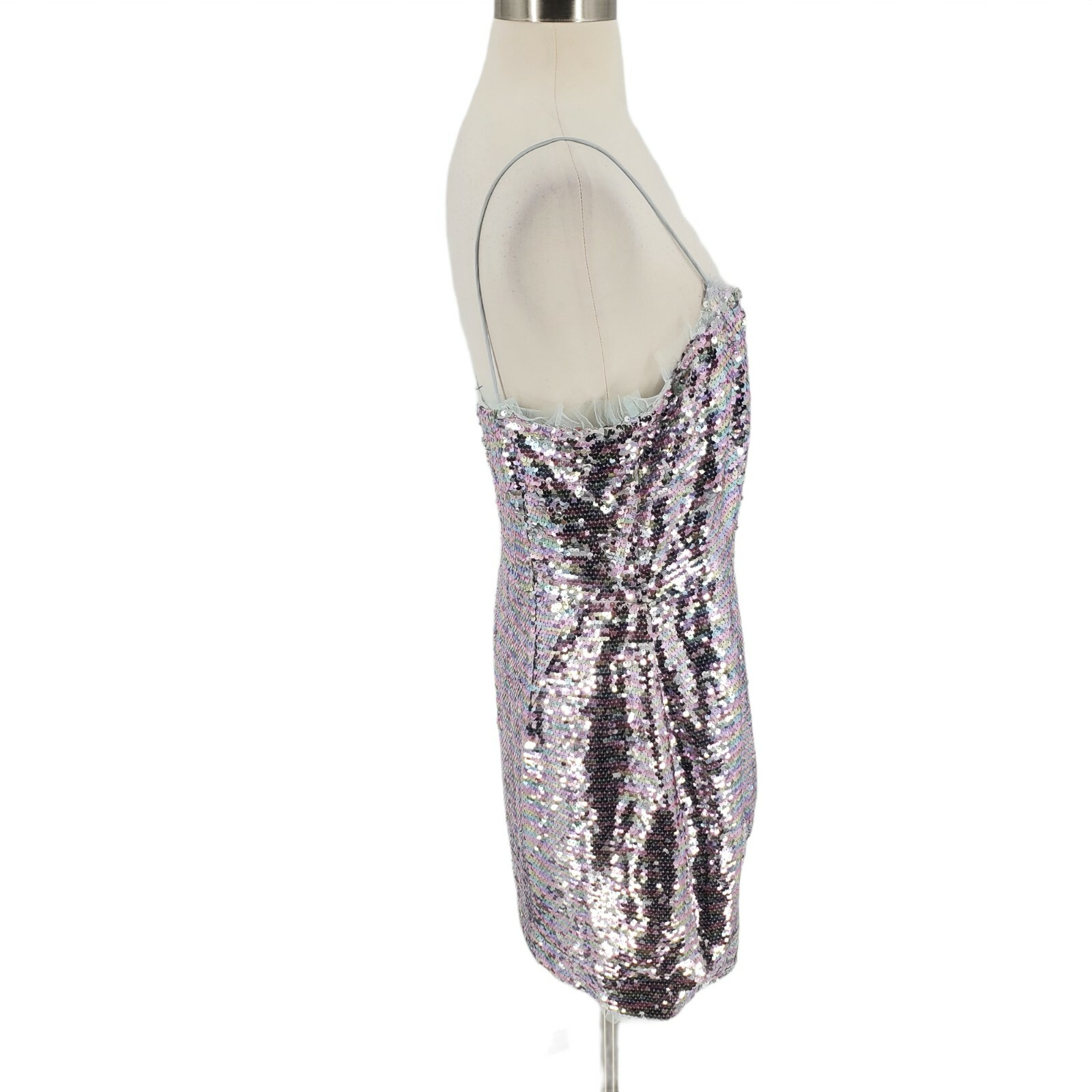 The East Order Cheyney Sequin Thin Strap Mini Dress Size Pastel Large NWOT $160