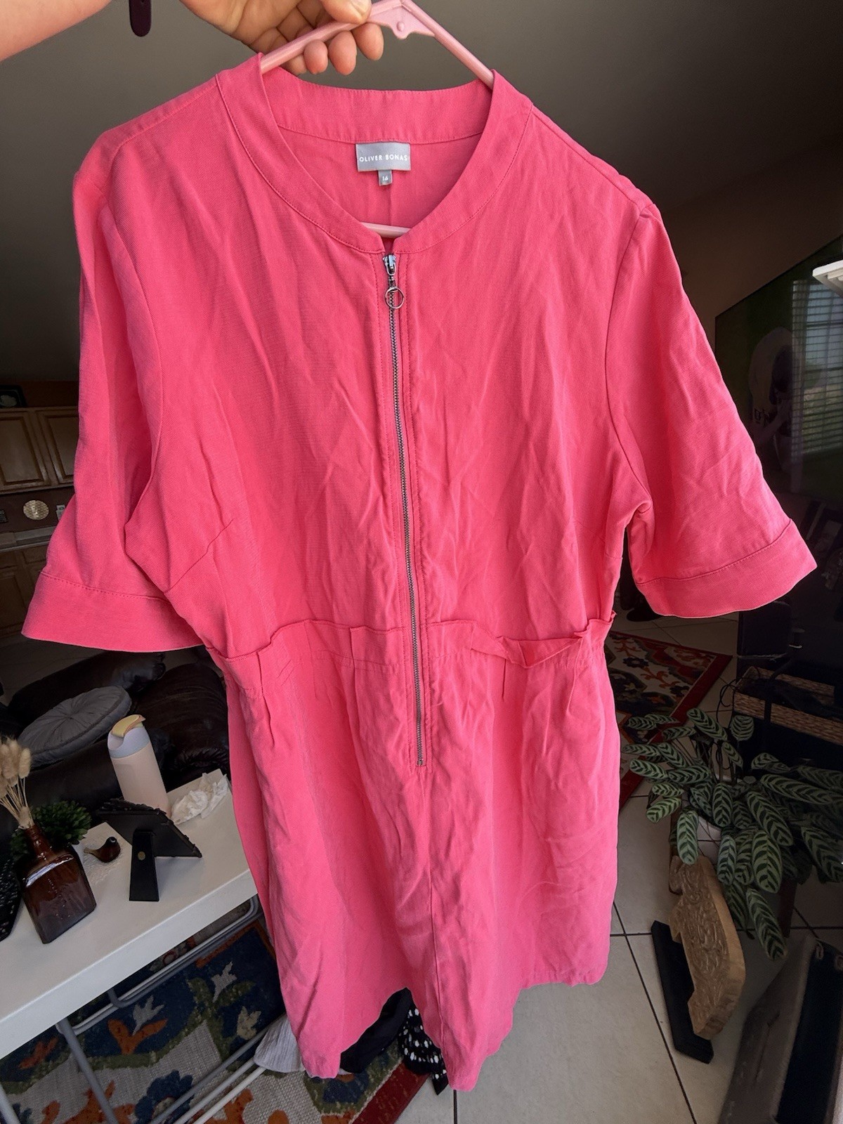 Oliver Bonas Pink Dress